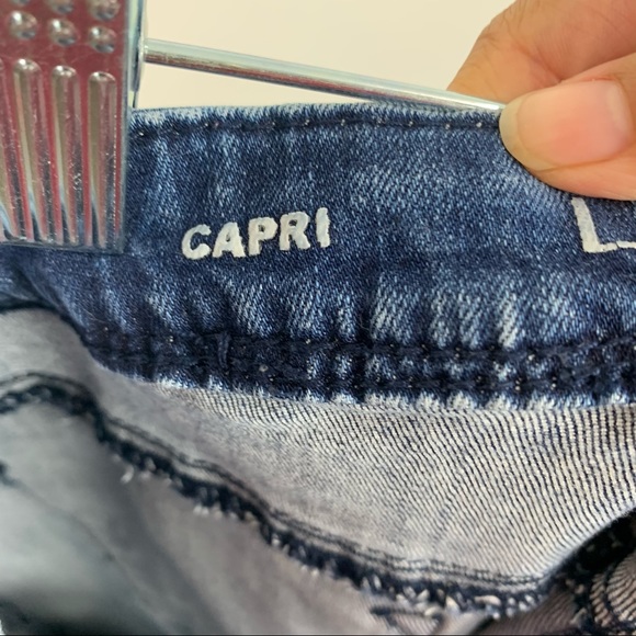 Lane Bryant Patchwork Capri Jeans Size 16 - Picture 7 of 9